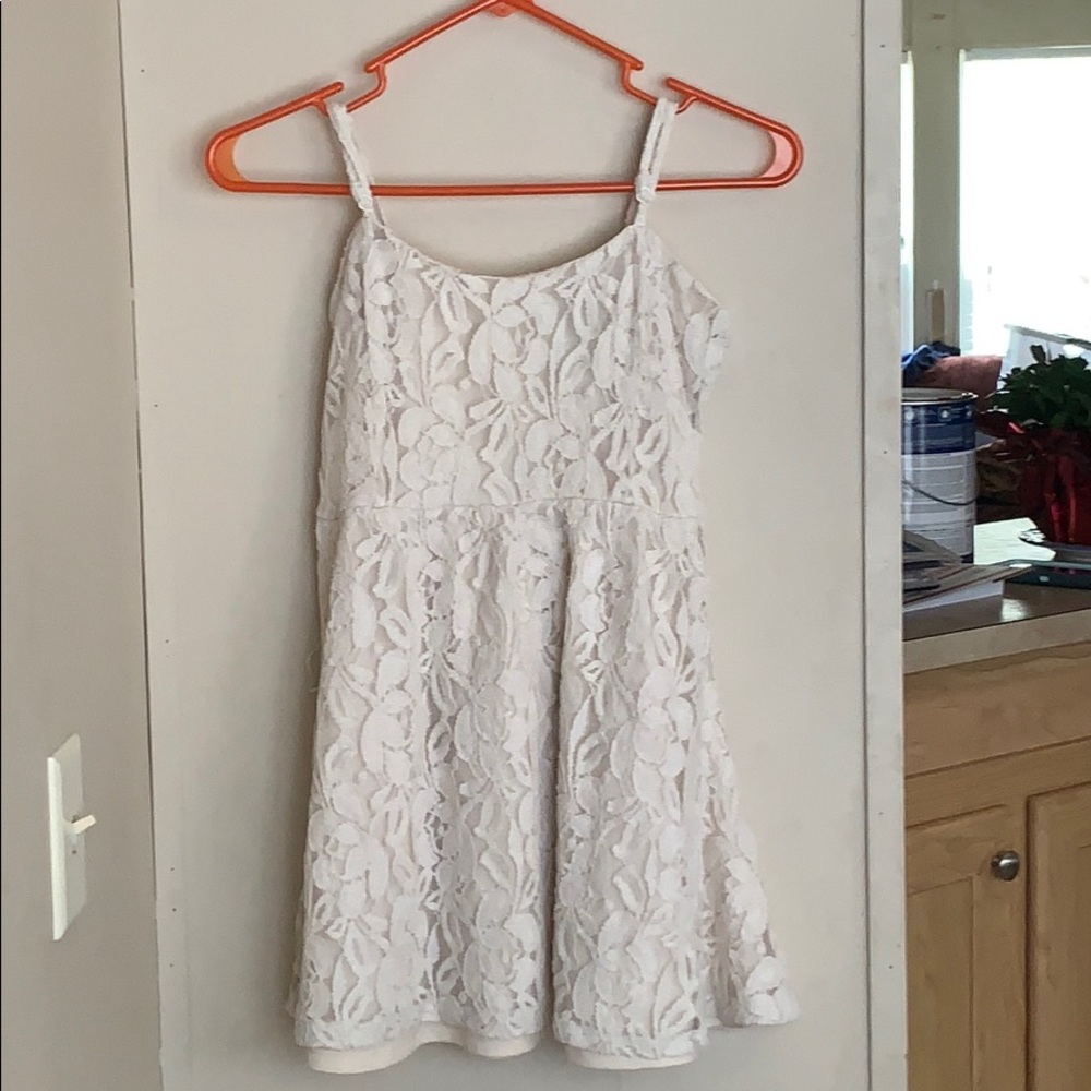 Cream colored short dress